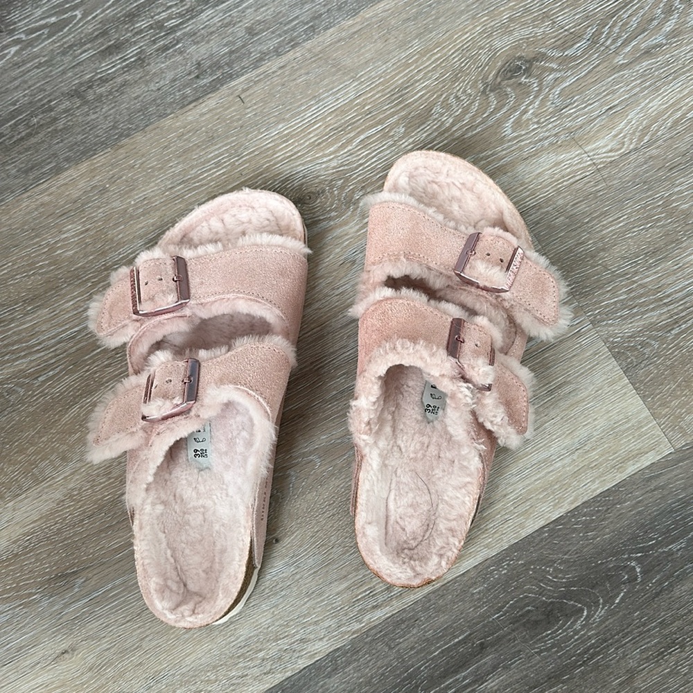 shearling birkenstock